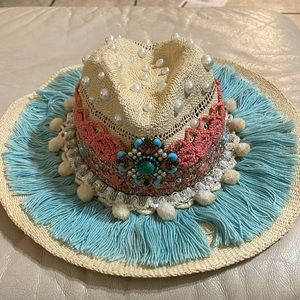Custom made beachy cowboy hat